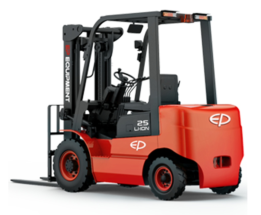 Image of a Lithium forklift truck that performs like a compact diesel forklift truck